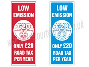 Low emission Car Window Stickers